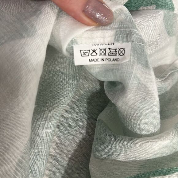 iLinen Sleeveless Printed Short Dress With Pockets Size M - Picture 5 of 7